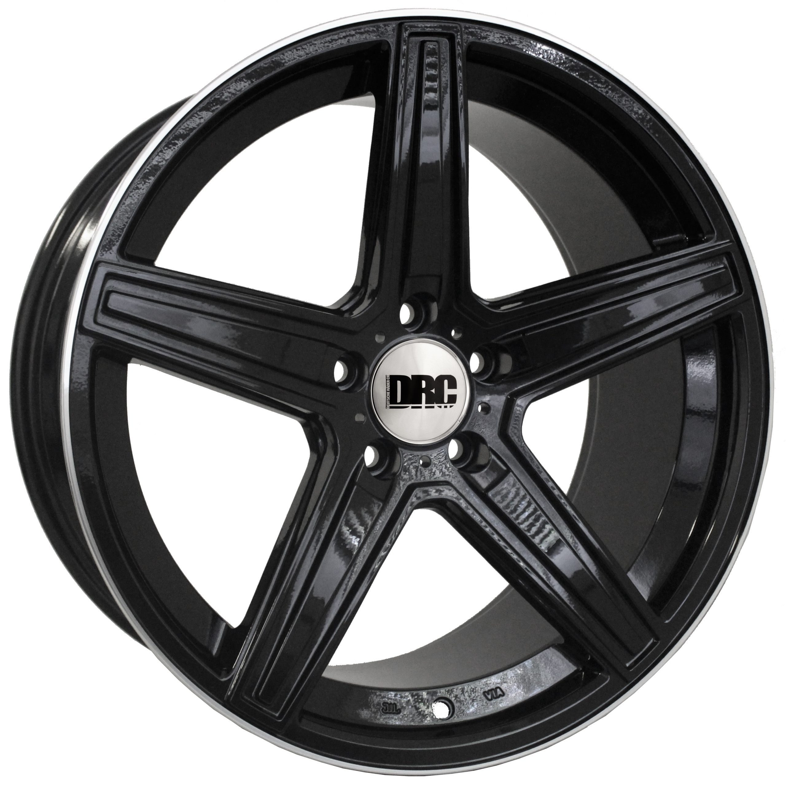 Wheel DRC - DMA 9.5x19" (Gloss Black / Polished Lip) ET35 5x112 73